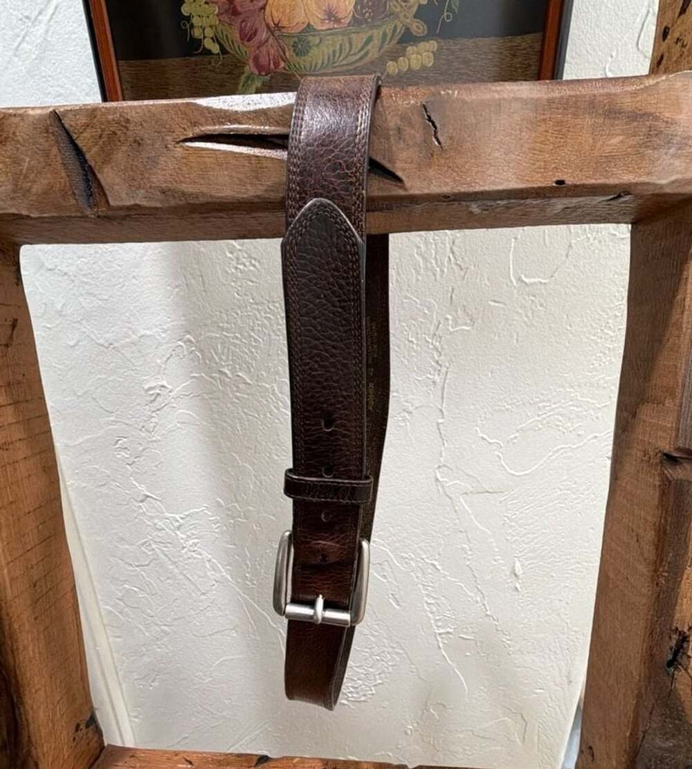 Ariat Brown Pebbled Leather Belt Size 40